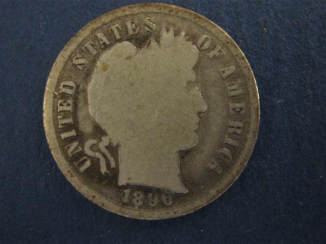 1896-S Barber Dime Obverse